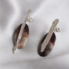 Earrings Lace Agate Cabochon