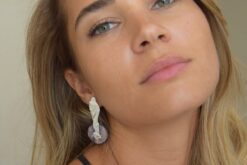 Alternative view of Earrings Porcelain Jasper