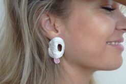 Earrings Rhodochrosite