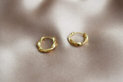 Earrings Organic Hoops