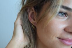 Alternative view of Earstuds Shaped Hoops