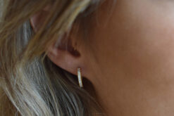 Alternative view of Hoops With Crystals