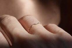 Alternative view of Ring Wave Yellow Gold 14ct