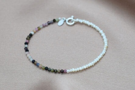 Bracelet Pearl & Turmaline