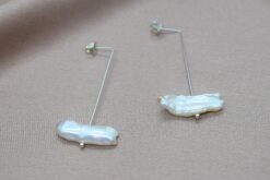 Earrings Square Pearl