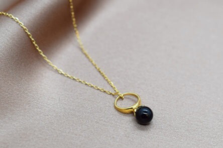 Necklace Flowerstone Onyx