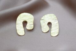 Earrings Organic Pleated