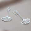 Earrings Gingko Long – Bild 3