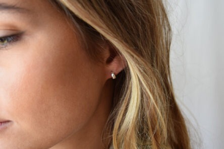Alternative view of Earstuds Tiny Bold Hoops