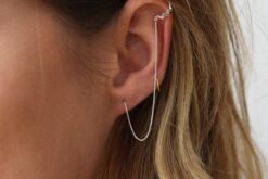 Alternative view of Earcuff ZickZack With Chain
