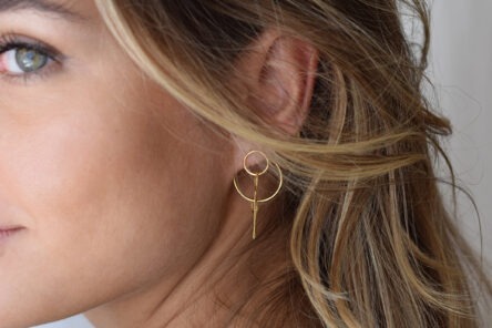Alternative view of Earrings Circle Twist