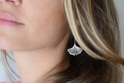 Alternative view of Earrings Gingko Long