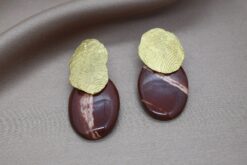 Earrings Jasper Cabochon