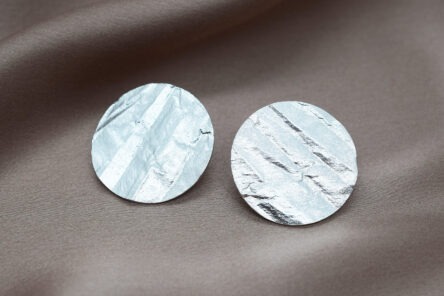 Alternative view of Earrings Pleated Disc
