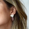 Earrings Roseleaf &  Rhodochrosite – Bild 2