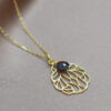 Necklace Ornamental With Garnet Gemstone – Bild 3