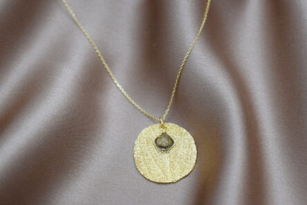 Necklace Sage With Smoky Quartz Gemstone