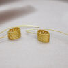 Earrings Brushed Dotty Circle – Bild 3
