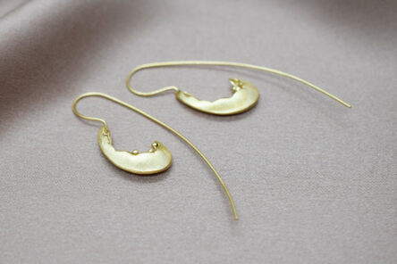 Earrings Curved Flower