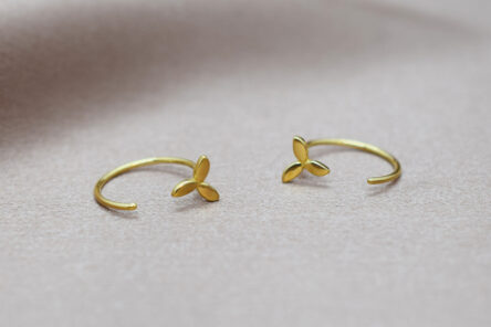 Earrings Propeller Flower