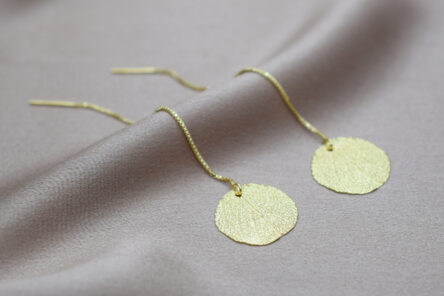 Earrings Sage Leaf Print