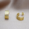 Earstuds Brushed Dotty Hoops – Bild 3