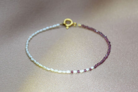Bracelet Pearl & Garnet