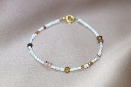 Bracelet Pearl& Tiger Eye