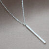 Necklace Brushed Long Stick
