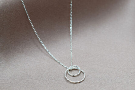 Necklace Hammered Doublering