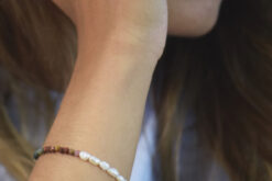 Alternative view of Bracelet Agate & Pearl