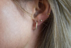 Alternative view of Earstuds small Zirconia