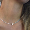 Necklace Pearl& Mint Beads – Bild 3
