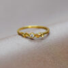 Ring Drop Leaves With Zirconia – Bild 3