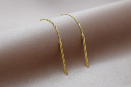Earrings Tube Chain