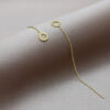 Earrings Twistring with Chain – Bild 4