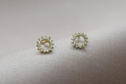 Earstuds Circle Crystals