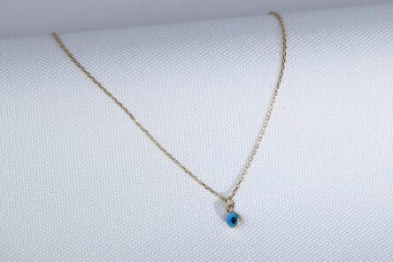 Necklace Blue Eye Yellow Gold 14ct