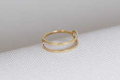 Ring Double Band Yellow Gold 14ct