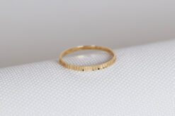 Ring Grooves Yellow Gold 14ct