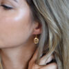 Earrings Brushed Square Shape – Bild 2