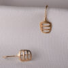 Earrings Brushed Square Shape – Bild 3