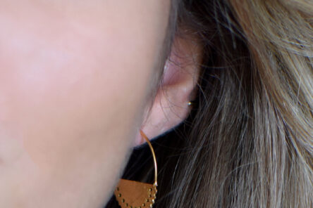 Alternative view of Earrings Wavy Halfmoon