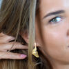 Earrings Organic Zirconia Long – Bild 3