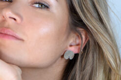 Alternative view of Earrings Sapphire Organic