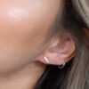 Earstuds Opal With Two Zirconia – Bild 2