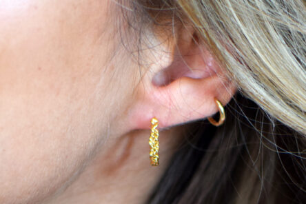 Alternative view of Hoops Small & Braided