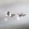 Earstuds Red Sapphire Silver