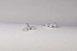 Earstuds Three Tiny Blossom