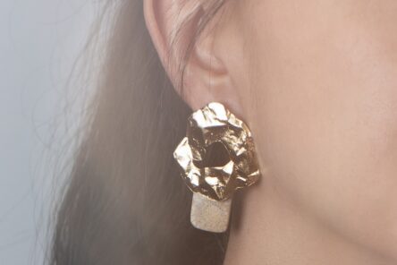 Alternative view of Earrings Capsule Fossil Coral